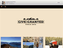 Tablet Screenshot of giveforgranted.com